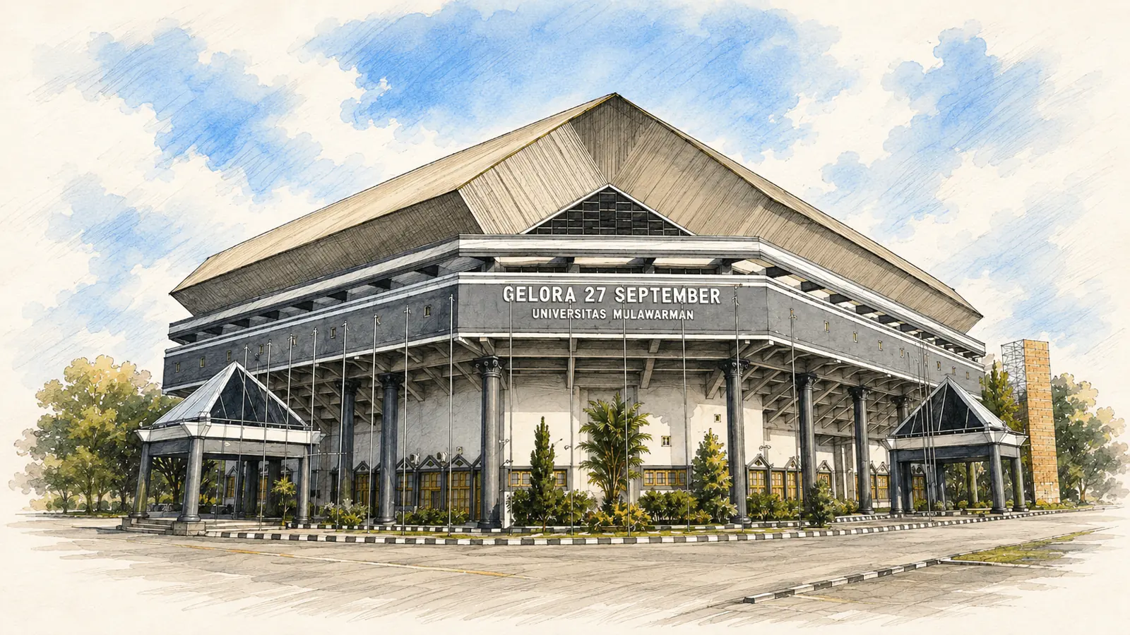 Gedung Gelora 27 September Universitas Mulawarman
