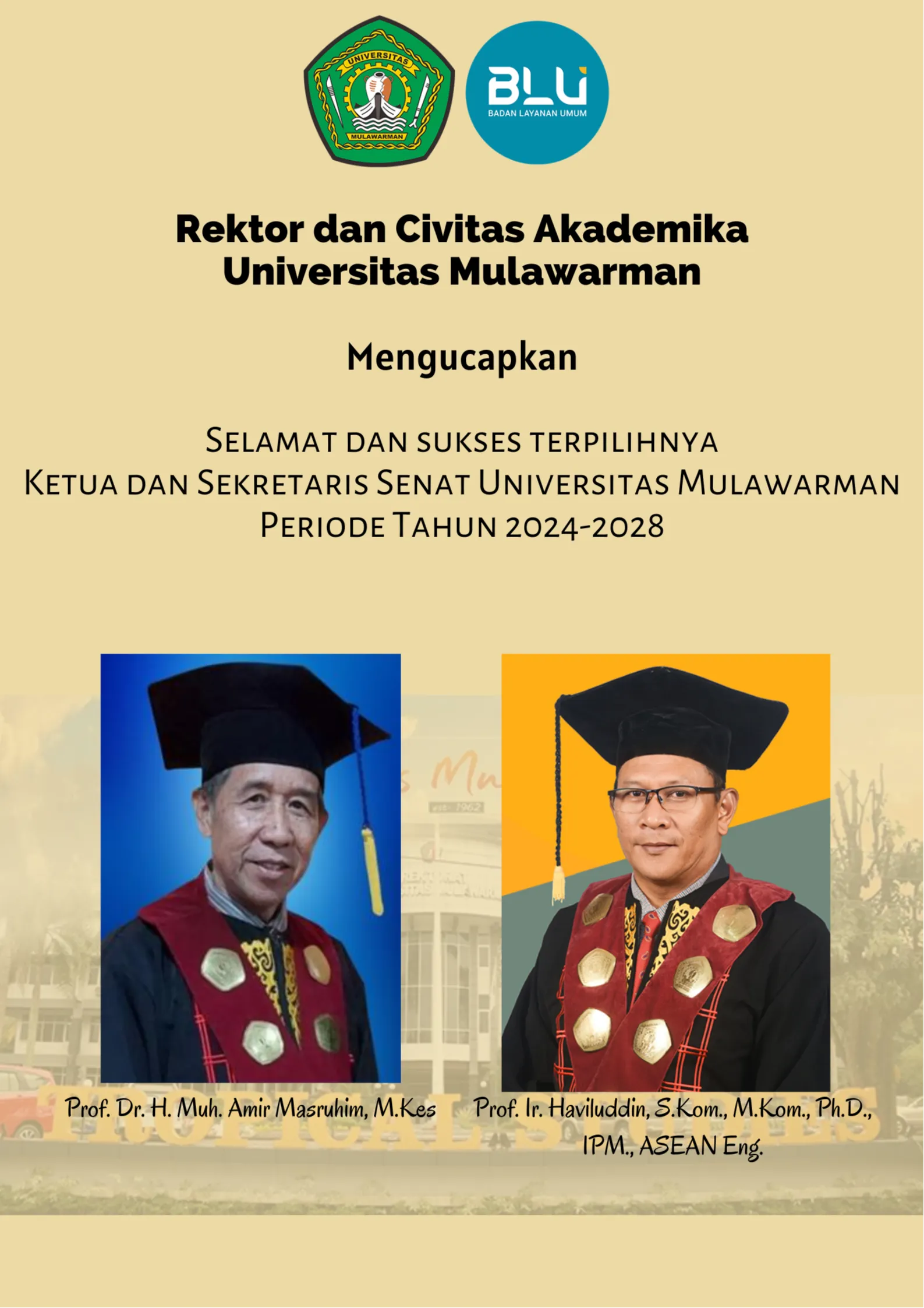Ucapan Selamat Senat Periode Tahun 2024-2028