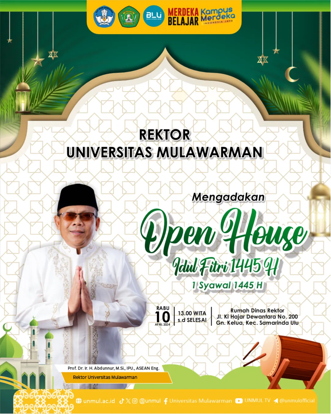 Open House Rektor Universitas Mulawarman